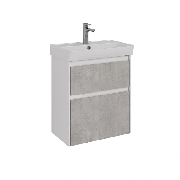 Тумба с раковиной Lemark Combi LM03C60T 60 см 2 ящика