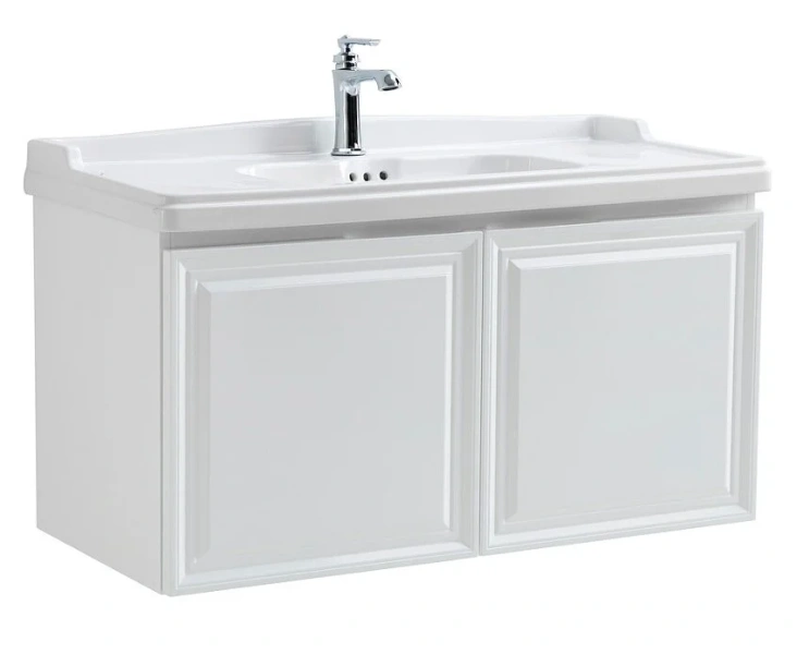 Тумба с раковиной подвесная Cezares Giubileo-1000-2A-SC-BL 100 см с двумя распашными дверцами