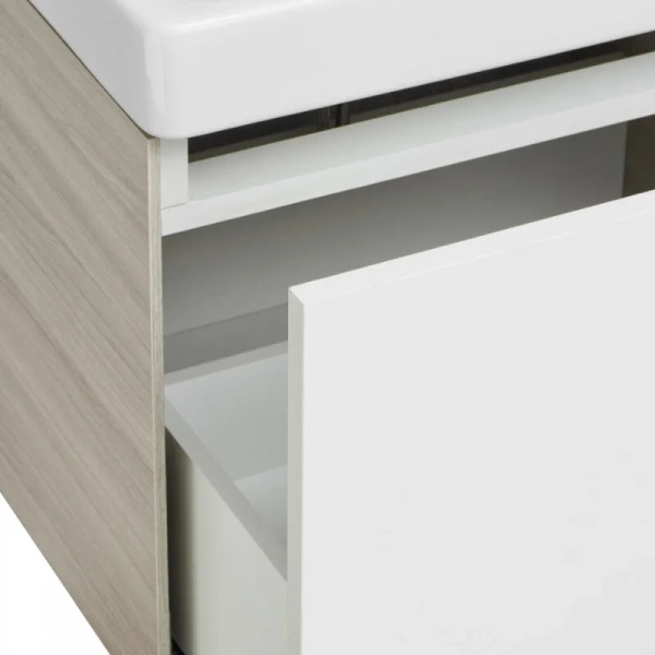 Тумба под раковину подвесная Акватон Асти 55 см белый/ясень шимо index_1 - фото 10