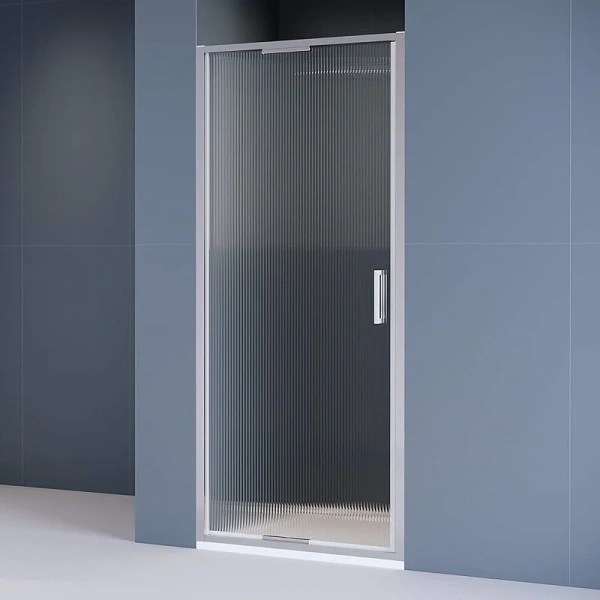 Душевая дверь в нишу RGW Stilvoll SV-05 100 см профиль хром стекло ребристое - фото 1
