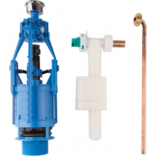 Механизм двойного слива Azzurra Jubilaeum золото - фото 1