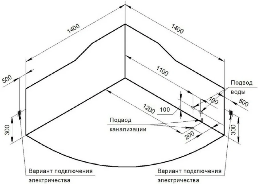 Гидромассажная ванна Радомир Сорренто 1-80-2-0-9-038, 140 x 140 см, рама-подставка, подголовник - 2 шт., фронтальный экран, сифон, слив-перелив автомат, гидромассаж Релакс хром КУ 100, белая - фото 4
