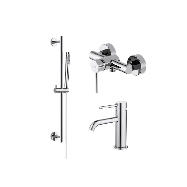 Душевой комплект Акватек Европа хром, в наличии - фото 5