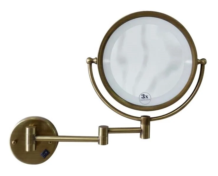 Зеркало с подсветкой Boheme Medici 25 см бронза - фото 1