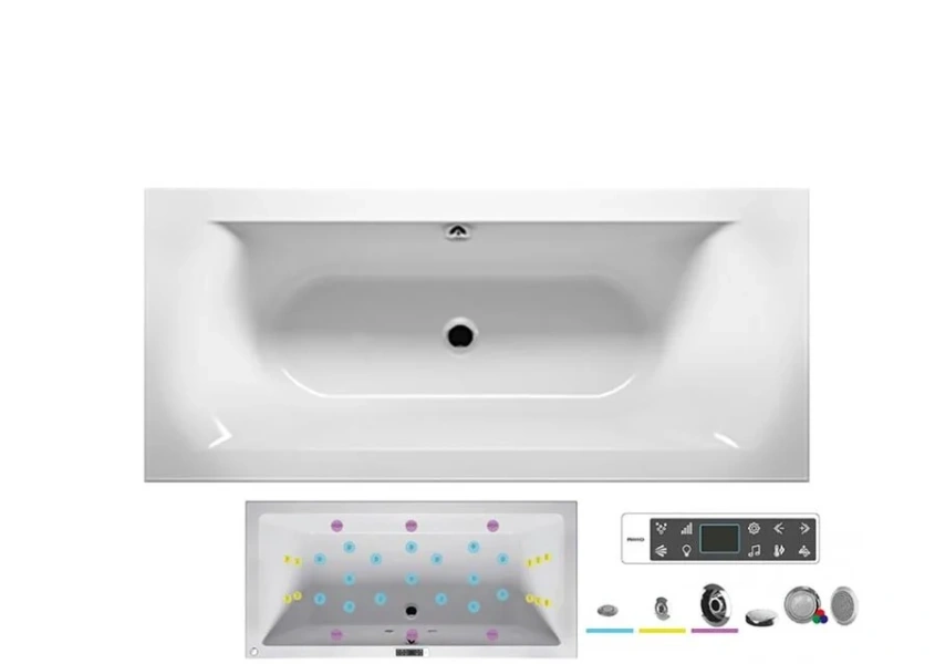Ванна гидромассажная Riho Lima 170 x 75 см, BLISS - фото 2