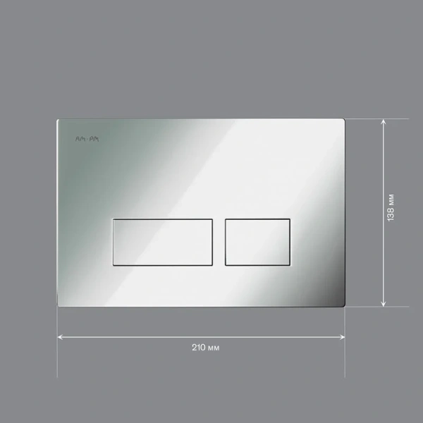 Клавиша смыва Am.Pm Pro S глянцевый хром - фото 3