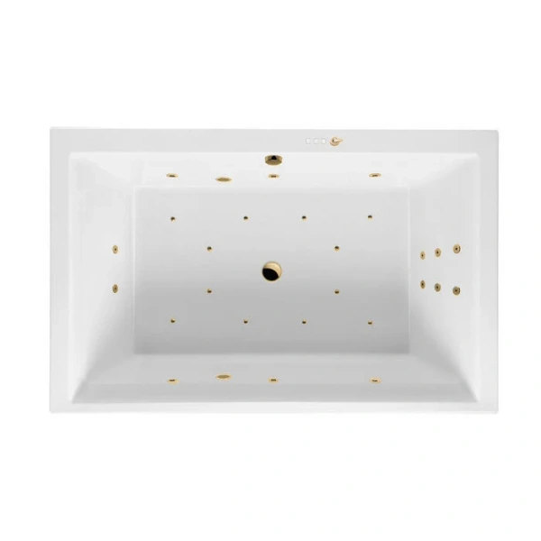Ванна гидромассажная Excellent Crown Lux Ultra 190 x 120 см, белый/золото, WAEX.CRO19.ULTRA.GL - фото 1