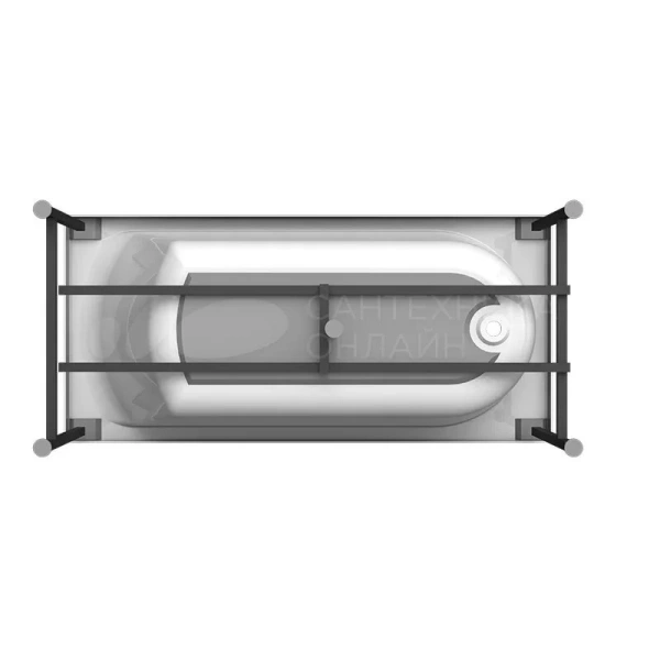 Гидромассажная ванна Радомир Николь 2-83-2-0-0-210Р, 180 x 80 см, рама-подставка разборная, фронтальный экран, слив-перелив автомат, гидромассаж Люкс хром КУ 500, белая, белые - фото 8