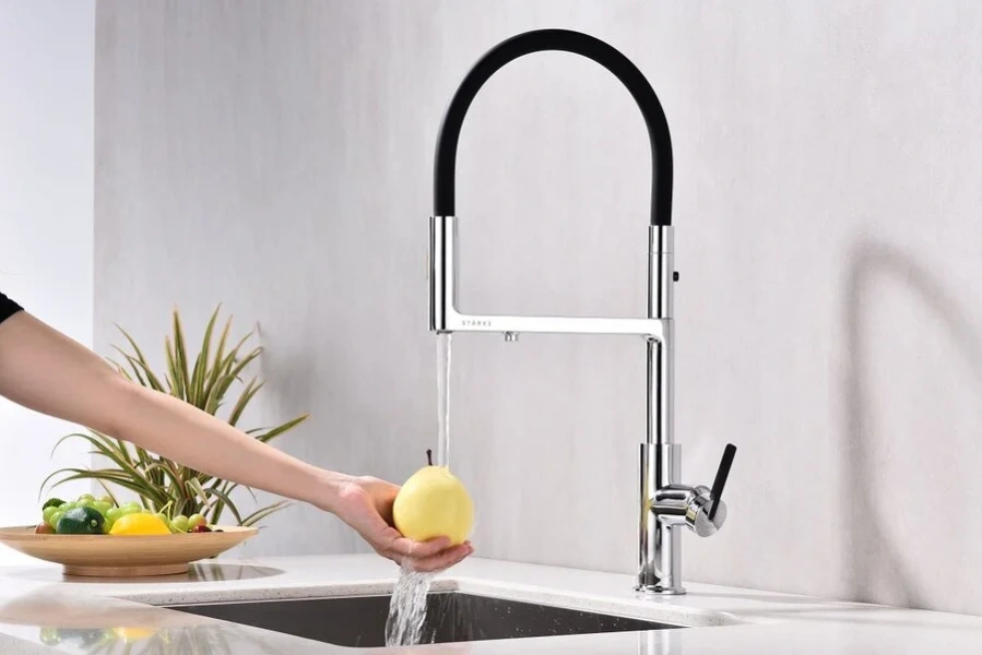 Смеситель для питьевой воды Paulmark Tornado хром, высокие, из латуни, округлая форма, для питьевой воды с фильтром - фото 5