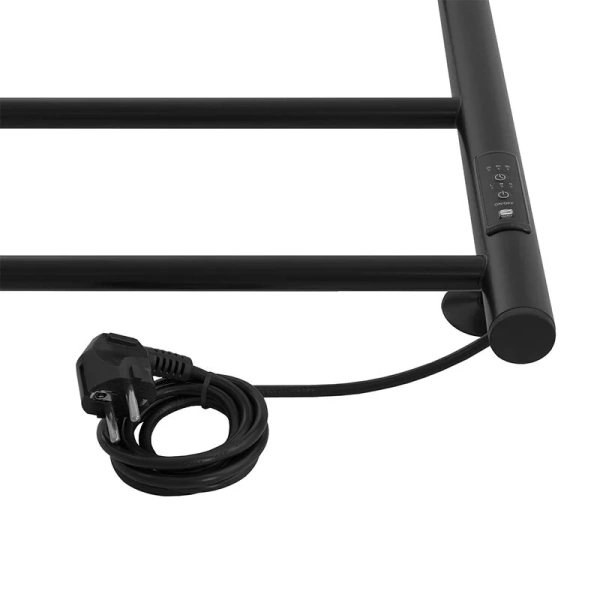 Полотенцесушитель электрический Energy Round 40x90 см черный матовый - фото 4