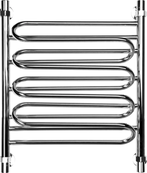 Полотенцесушитель водяной Ника Curve 60x60 см хром - фото 1