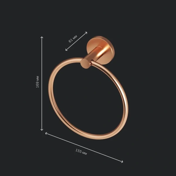 Полотенцедержатель Am.Pm X-Joy розовое золото - фото 2