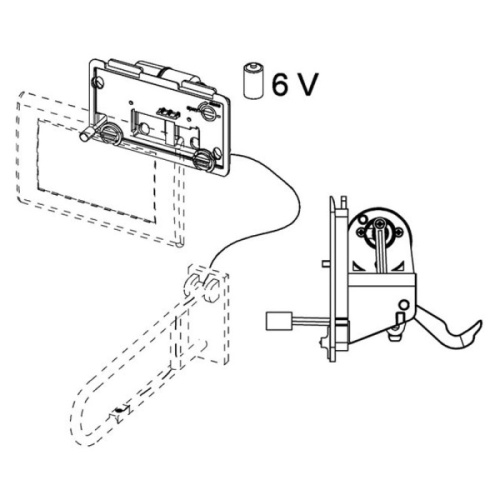 Механизм дистанционного смыва Tece TECEplanus 9.240.356 - фото 3