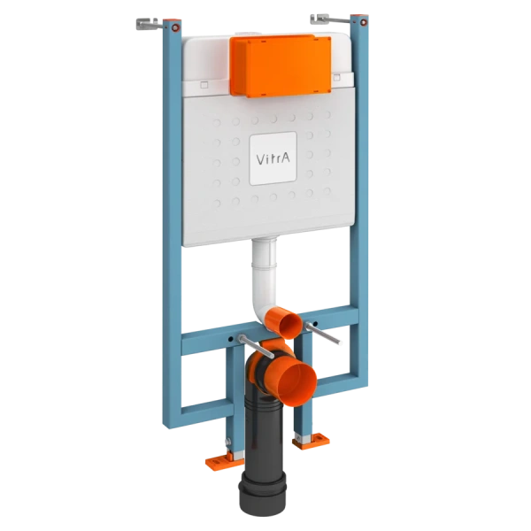 Инсталляция для унитаза Vitra V-Fix Core клавиша глянцевый хром - фото 1