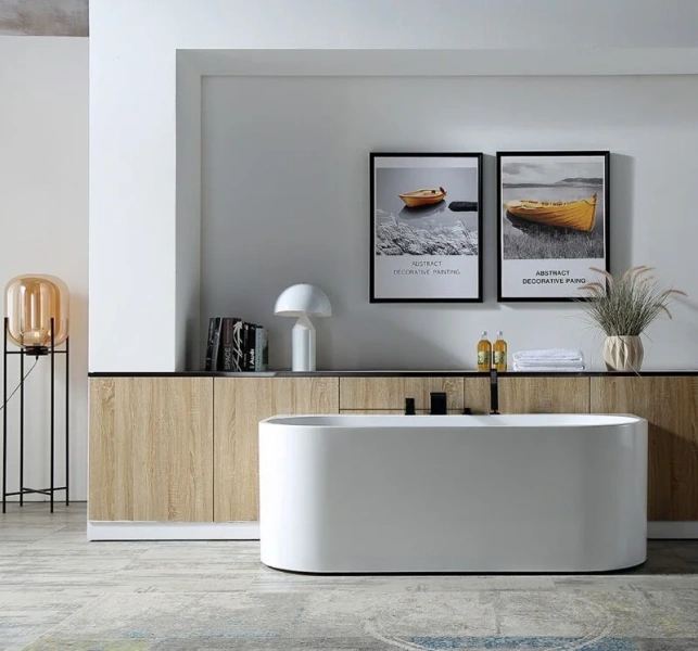 Акриловая ванна Abber 170х78 см приставное, современныe, hi-tech - фото 3