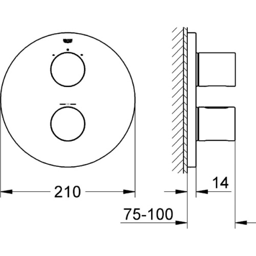 Смеситель для ванны термостатический Grohe Grohtherm 3000 Cosmopolitan 19468 - фото 4