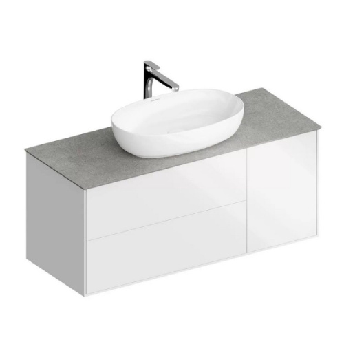 Тумба под раковину подвесная Kerama Marazzi Plaza Modern 120 см белая - фото 1