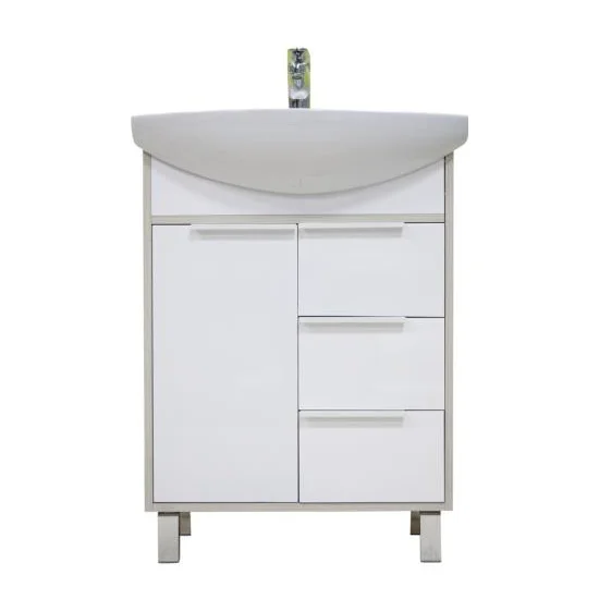 Тумба с раковиной напольная Акватон Рико 1A213301RIB90 65 см с регулируемой полкой