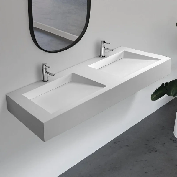 Раковина Abber Stein 152 см двойная - фото 3