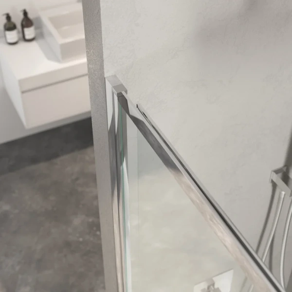 Шторка для ванны Berges River S Slider 98х145 см прозрачное стекло, профиль хром, хромированный профиль - фото 5