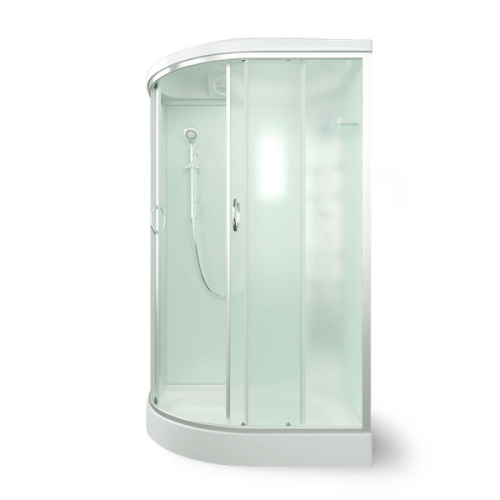 Душевая кабина правосторонняя, задняя стенка белая, стекло матовое, Erlit Comfort ER4512PR-C3, c низким поддоном - фото 3