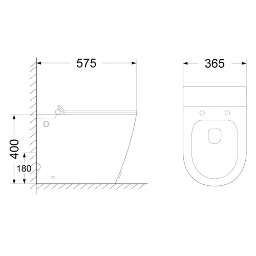 Унитаз напольный Ceruttispa Barbaria с функцией импульсного смыва - фото 4
