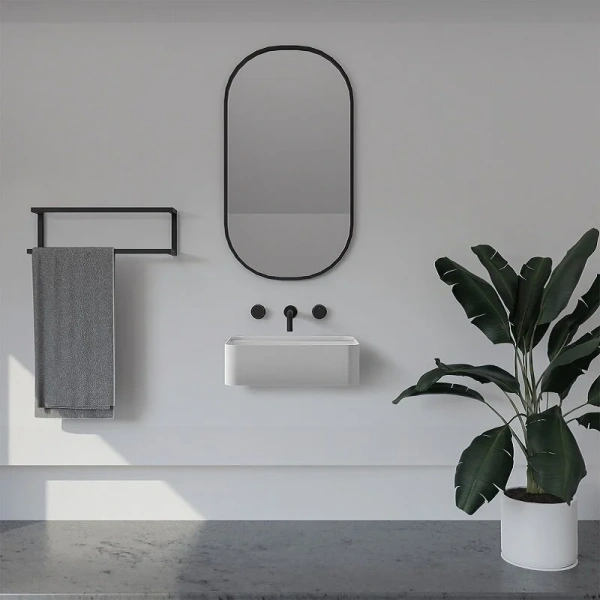 Раковина Abber Stein 50 см белая матовая, прямоугольной формы - фото 5