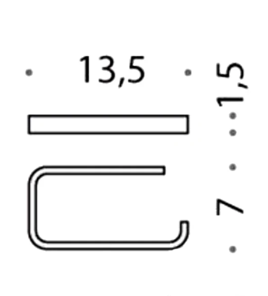 Бумагодержатель Colombo Time хром - фото 2