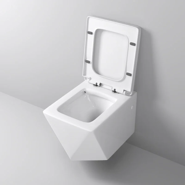 Унитаз подвесной Grossman Cristal безободковый, с горизонтальным, прямым выпуском, с прямым выпуском - фото 7