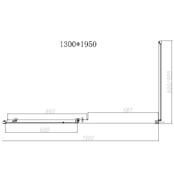 Душевой уголок Vincea Slim-N VSR-4SN8013CL 130х80 см с раздвижной дверью - фото 3