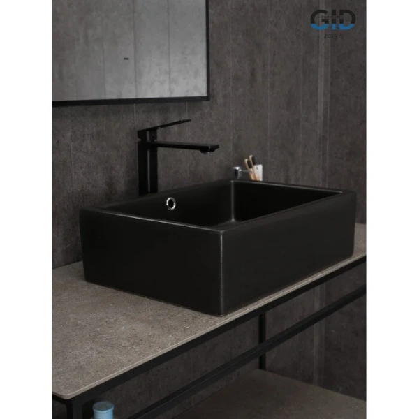 Раковина GID Geometrico N9129bg 51 см черная - фото 4