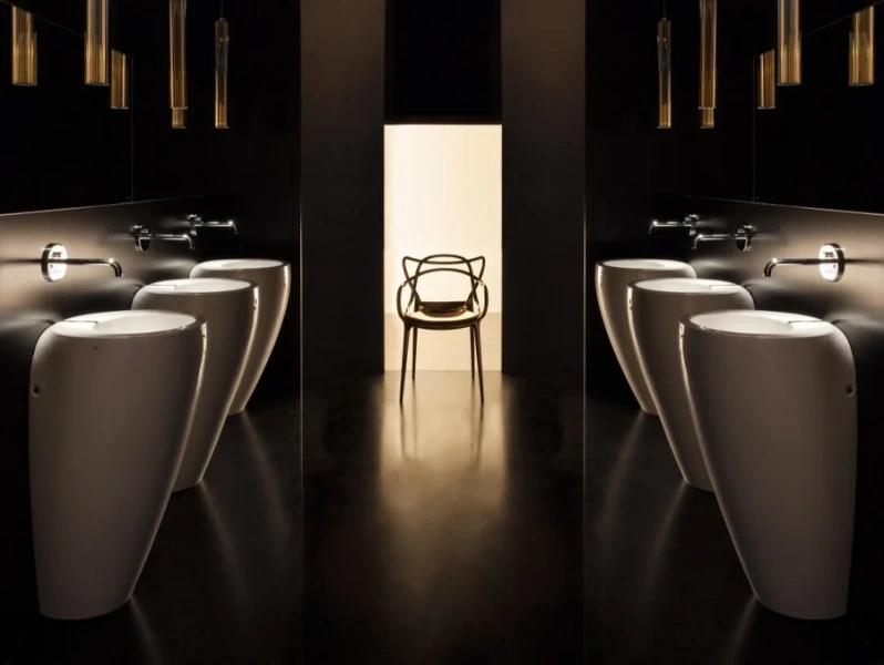 Раковина напольная Laufen Alessi One 8.1197.2.400.104.1 52х53х90 см, керамические - фото 7