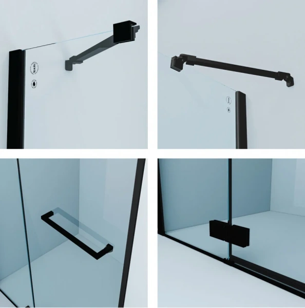 Душевая дверь в нишу IDDIS Slide 110 см распашная - фото 4