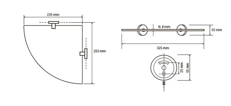 Полочка для ванной Bemeta Omega хром - фото 2