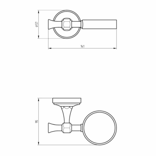 Дозатор для мыла Migliore Dubai 2848 настенный - фото 4