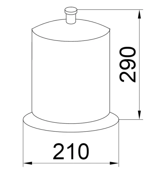 Мусорное ведро Boheme Puro хром - фото 2