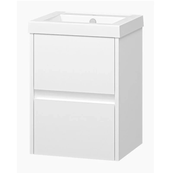 Тумба под раковину подвесная Misty Алиса 40 см 2 ящика - фото 4