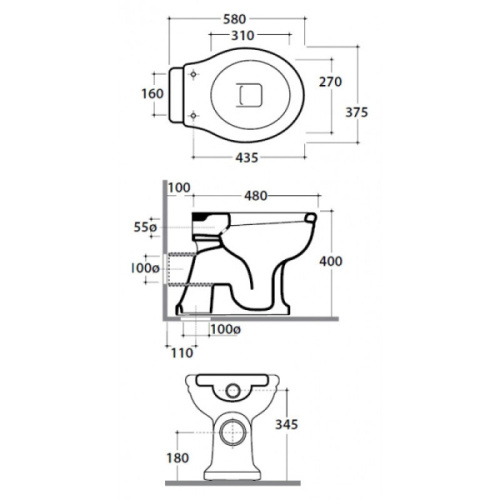 Унитаз напольный Globo Paestum  PA001, PA002 - фото 2