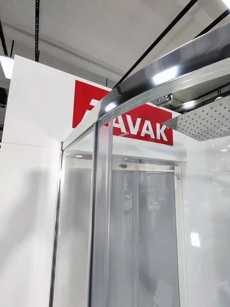 Душевой уголок Ravak Blix Slim BLSCP4 90х90 см полукруглый профиль хром, прозрачные - фото 8