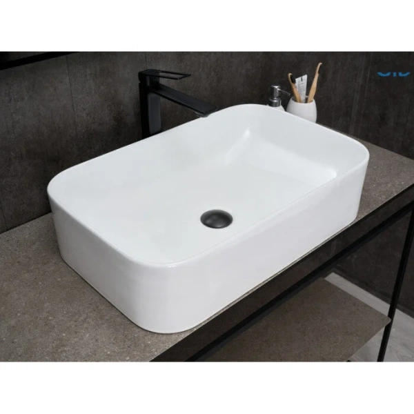 Раковина GID Geometrico N9599 61 см белая - фото 3