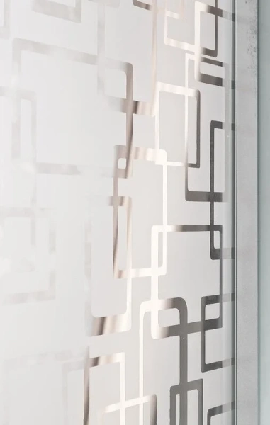 Душевая кабина Deto EM 120x80 см с сиденьем, стеклянные, матовые, узорчатые - фото 7