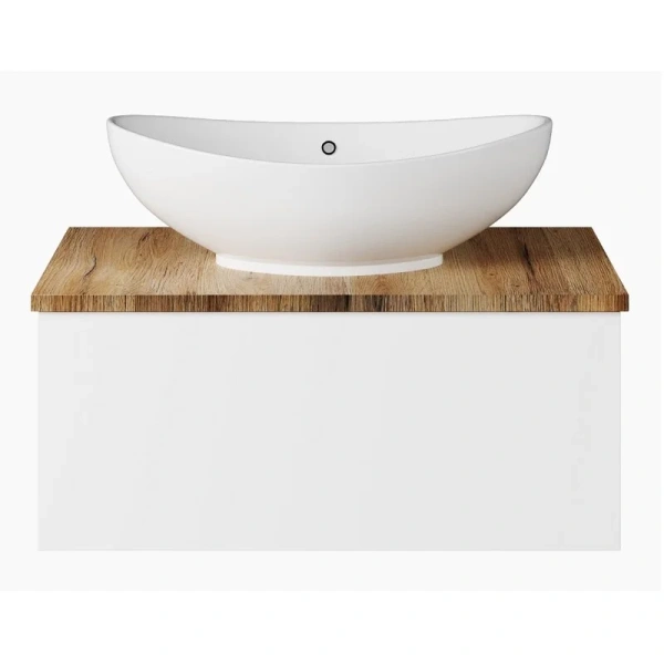 Тумба с раковиной подвесная Misty Ива 70 см с ящиком