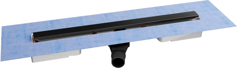 Душевой лоток BERGES C1 Norma 80 см черный матовый - фото 1