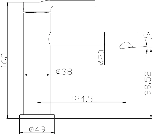 Смеситель для раковины BelBagno Etna хром матовый - фото 2