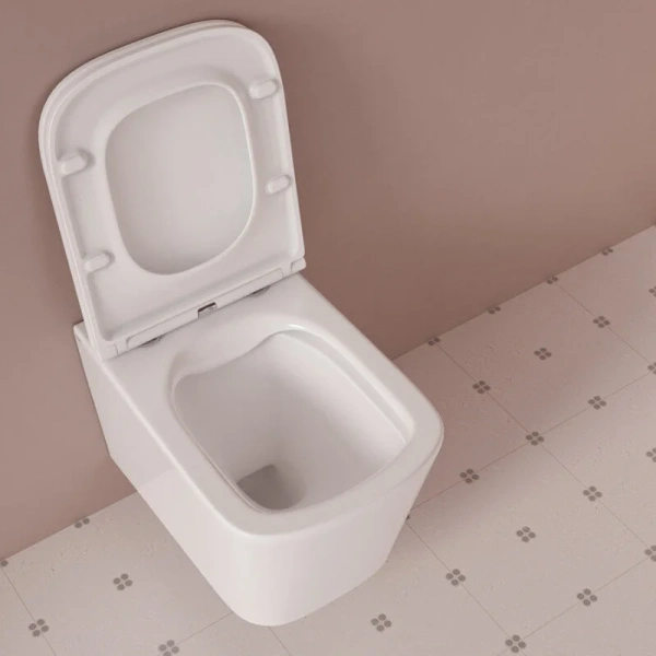 Унитаз подвесной IDDIS Bild белый, безободковые, сиденье с микролифтом - фото 5