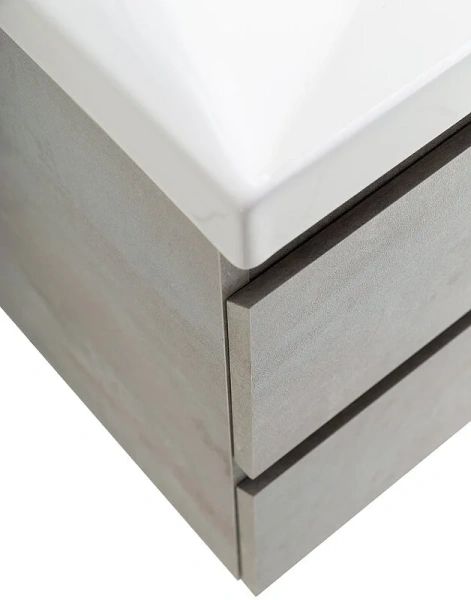 Тумба под раковину подвесная Cezares Molveno 90 см beton, комплект (набор) - фото 8