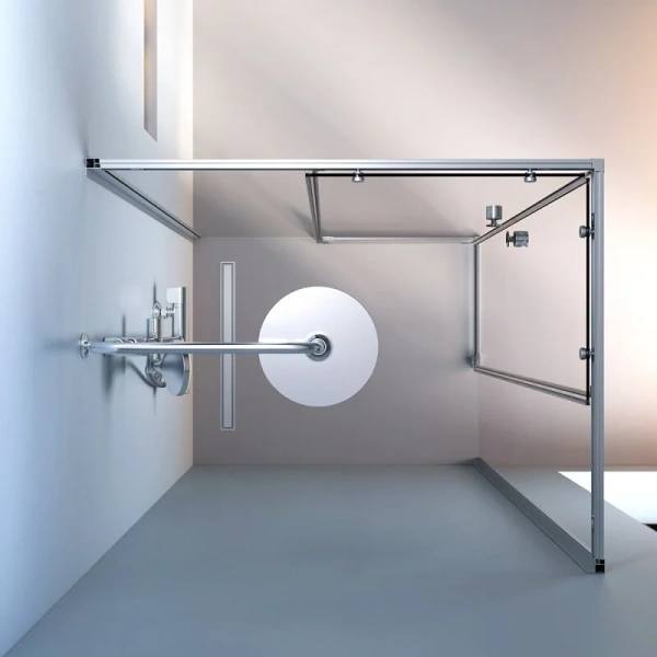 Душевой уголок Am.Pm X-Joy 100x80 см профиль хром, стекло прозрачное, хром - фото 4