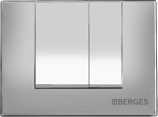 Инсталляция для унитаза Berges Novum клавиша S3 хром глянец, с механическим сливом - фото 6
