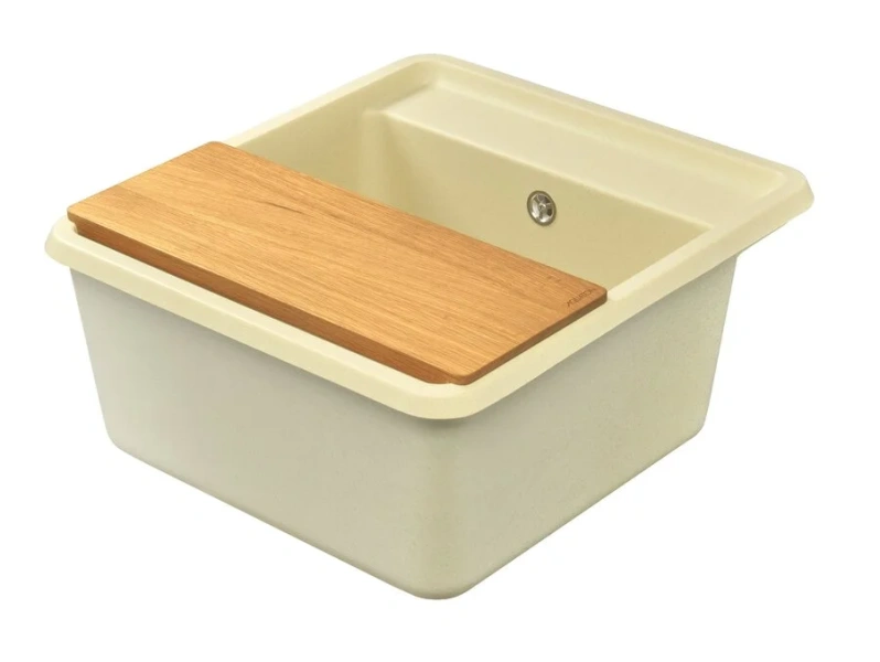 Мойка для кухни Акватон Беллис 57 см шампань, без крыла - фото 6