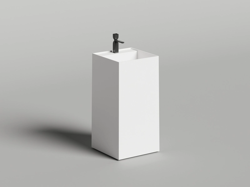 Раковина напольная Salini Armonia Square Top 01 с полочкой - фото 3